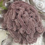 Silk Chenille Au Ver A Soie Soi, Made in France, Light Brown Color