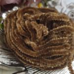 Silk Chenille Au Ver A Soie Soi, Made in France, Brown Color