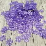 Фантазийные пайетки "объёмные цветы", Светло-фиолетовый, 14 мм, Франция, Langlois-Martin, 10