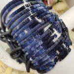 Французские плоские круглые пайетки 4 мм, темно-синего цвета "Матовый металлик" (#10075), Langlois-Martin