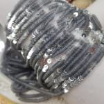 Французские плоские круглые пайетки 3-4 мм, серебряного цвета (Argent) "Металлик", Langlois-Martin