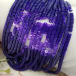Французские плоские круглые пайетки 4 мм, Тёмно-фиолетовый Перламутр, Франция, Langlois-Martin