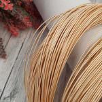 Stiff French Wire 1-1.25 mm diameter Rose Gold Color KS1439-3/1439-4