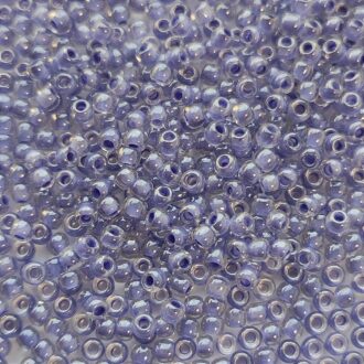 TOHO Round Beads 11/0 Inside-Color Crystal/Lupine-Lined  TR-11-988