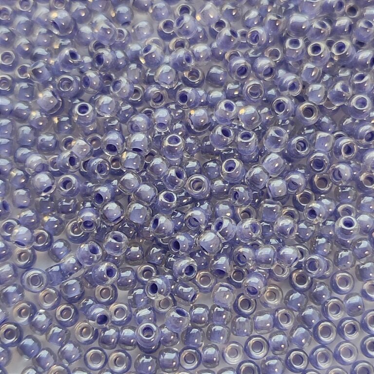 TOHO Round Beads 11/0 Inside-Color Crystal/Lupine-Lined TR-11-988