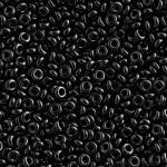 Бисер TOHO Demi Round (полукруглый) 11/0 2.2 мм непрозрачный черный янтарь