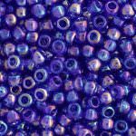 TOHO Round Beads 8/0 Transparent-Rainbow Sapphire