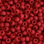TOHO Round Beads 8/0 Opaque-Frosted Cherry