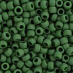 TOHO Round Beads 8/0 Opaque-Frosted Pine Green TR-08-47HF
