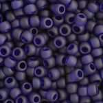 TOHO Round Beads 8/0 Transparent-Frosted CobaLt