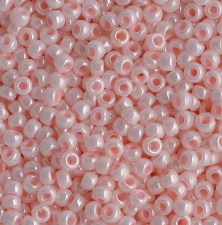 TOHO Round Beads 11/0 Opaque-Lustered Baby Pink TR-11-126
