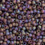 TOHO Round Beads 11/0 Transparent-Rainbow-Frosted Med A