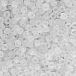 TOHO Round Beads 11/0 Transparent-Frosted Crystal, TR-11-1F