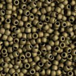 TOHO Round Beads 11/0 Frosted Antique Bronze