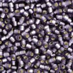 TOHO Round Beads 11/0 Silver-Lined Frosted Light Tanzanite