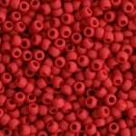 TOHO Round Beads 11/0 Opaque-Frosted Cherry