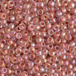 TOHO Round Beads 11/0 Inside-Color Light Topaz/Coral Pink-Lined