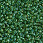 Бисер TOHO круглый 11/0,Окрашенный изнутри лаймовый зеленый/непрозрачный зеленый
