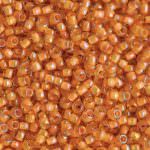 TOHO Round Beads 11/0 Inside-Color Jonquil/Burnt Orange-Lined