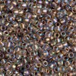 TOHO Round Beads 11/0 Gold-Lined Rainbow Crystal