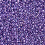 TOHO Round Beads 15/0 Inside-Color Aqua/Purple-Lined, TR-15-252