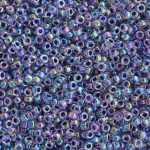 TOHO Round Beads 15/0 Inside-Color Rainbow Crystal/Grape-Lin