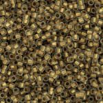 TOHO Round Beads 15/0 Gold-Lined Frosted Crystal