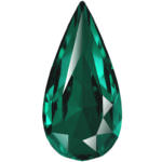 4322 Кристалл Swarovski "Слеза", Emerald 14x7