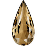 4322 Swarovski Teardrop Crystal Golden Shadow 14x7