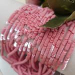 Французские плоские круглые пайетки 3 мм, Розовый "Глянцевый фарфор", Франция, Langlois-Martin