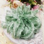 Feather Chenille Thread, Light Green Color, made in France
