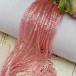 Two-cut Preciosa Beads, Stranded, 11/0 size, 05193 Pink color