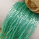 Two-cut Preciosa Beads, Stranded, 11/0 size, 05164 Light Turquoise color