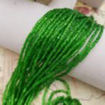 Two-cut Preciosa Beads, Stranded, 9/0 size, 55041 Green color