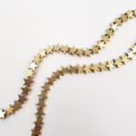 Hematite Star Beads, Gold, 4-6 mm
