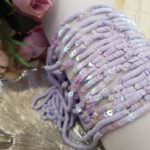 French Flat Sequins/Paillettes, Oriental Lavender (#5024) 3mm and 4 mm Sequins, by Langlois-Martin