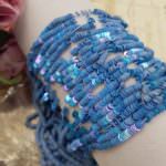 French Flat Sequins/Paillettes, Oriental Royal Blue (#5036) 3mm Sequins, by Langlois-Martin