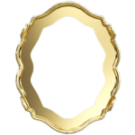 4142/S Оправы для кристаллов Swarovski, золотое покрытие, 14х11