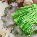 Рафия, зеленый перламутровый цвет, ширина 5 мм