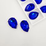 4327 Large Pear Swarovski Crystal, Majestic Blue, 30x20 mm