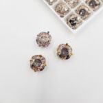 4470 Cushion Square Swarovski Crystal, Камень Сваровски, Розовая патина, 10 мм
