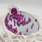 Fire Polished Czech Glass Beads Pink Yarrow 2-3 mm, #77062CR