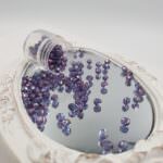 Fire Polished Czech Glass Beads Transparent Amethyst 2-4 mm, #LE00030
