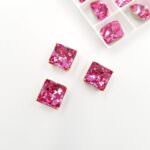 4499 Kaleidoscope Square Swarovski Crystal, Камень Сваровски, Розовый, 10 мм