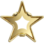 4745/S Оправы Swarovski Rivoli Star, Золотое покрытие, 5-10 mm