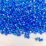 5328 Swarovski Xilion Beads (bi-cone) Majestic Blue AB2X, 3mm, 10pcs
