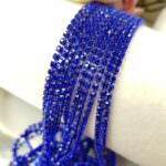 Окрашенная стразовая цепь: цвет majestic blue