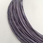 Stiff French Wire, 1-1,25mm diameter, Dark Grey Color, KS1321