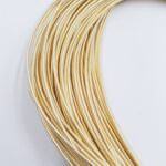 Stiff French Wire, 1-1.25 mm diameter, Light Gold Color, KS8031