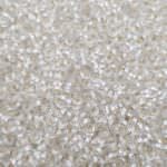 TOHO Demi Round Beads 11/0 2.2mm  PermaFinish Silver-Lined Frosted Crystal TN-11-PF21F